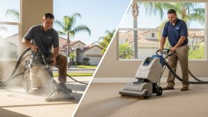 Is steam cleaning or dry cleaning better for your Clovis home's carpets