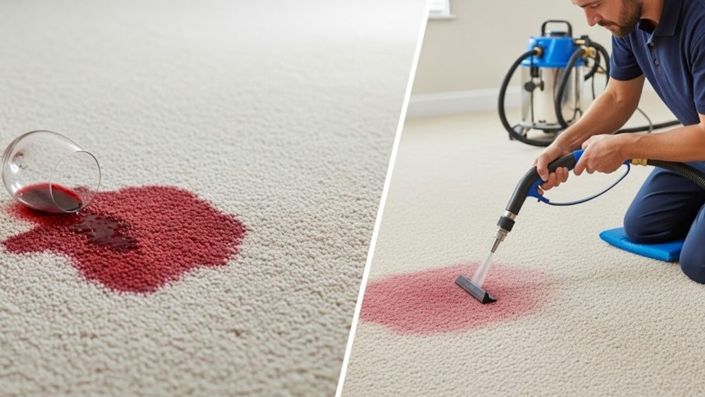 What techniques remove red wine stains effectively